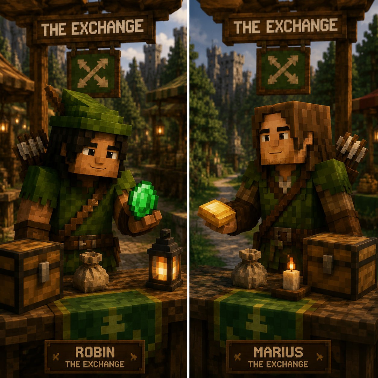 Robin and Marius at The Exchange